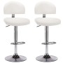 Taburetes de cocina 2 unidades cuero sintético blanco von , Küchenhocker - Ref: Foro24-249657, Preis: 161,87 €, Rabatt: %