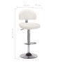 Taburetes de cocina 2 unidades cuero sintético blanco von , Küchenhocker - Ref: Foro24-249657, Preis: 161,87 €, Rabatt: %