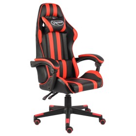 Silla gaming de cuero sintético negro y rojo von , Bürostühle - Ref: Foro24-20519, Preis: 121,70 €, Rabatt: %