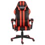 Silla gaming de cuero sintético negro y rojo de , Sillas de oficina - Ref: Foro24-20519, Precio: 124,99 €