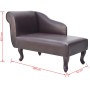 Diván de cuero sintético marrón von , Tagesbetten - Ref: Foro24-242404, Preis: 211,23 €, Rabatt: %