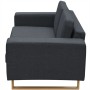 Set de sofás de 2 y 3 plazas gris oscuro by , Sofas - Ref: Foro24-273816, Price: 863,46 €, Discount: %