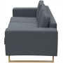 Set de sofás de 2 y 3 plazas gris oscuro by , Sofas - Ref: Foro24-273816, Price: 863,46 €, Discount: %