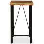Set muebles de bar 3 pzas madera maciza reciclada cuero genuino von , Möbelsets für Küchen und Esszimmer - Ref: Foro24-275139...