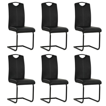 Sillas de comedor voladizas 6 unidades cuero sintético negro von , Essstühle - Ref: Foro24-275463, Preis: 421,82 €, Rabatt: %