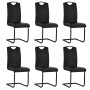Sillas de comedor voladizas 6 unidades cuero sintético negro von , Essstühle - Ref: Foro24-275463, Preis: 421,82 €, Rabatt: %
