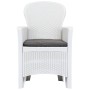 Set de muebles de jardín 7 pzas plástico blanco aspecto ratán von , Gartensets - Ref: Foro24-276125, Preis: 914,97 €, Rabatt: %