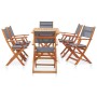 Set de comedor para jardín 7 pzas madera maciza eucalipto gris de , Conjuntos de jardín - Ref: Foro24-278908, Precio: 548,19 ...