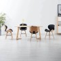 Sillas de comedor 4 uds cuero sintético y madera curvada negro by , dining chairs - Ref: Foro24-279505, Price: 425,64 €, Disc...