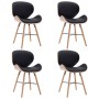 Sillas de comedor 4 uds cuero sintético y madera curvada negro by , dining chairs - Ref: Foro24-279505, Price: 425,64 €, Disc...