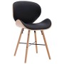 Sillas de comedor 4 uds cuero sintético y madera curvada negro by , dining chairs - Ref: Foro24-279505, Price: 425,64 €, Disc...