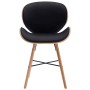 Sillas de comedor 4 uds cuero sintético y madera curvada negro by , dining chairs - Ref: Foro24-279505, Price: 425,64 €, Disc...