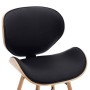Sillas de comedor 4 uds cuero sintético y madera curvada negro by , dining chairs - Ref: Foro24-279505, Price: 425,64 €, Disc...