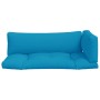 Cojines para sofá de palets 3 unidades tela azul de , Cojines para sillas y sofás - Ref: Foro24-314662, Precio: 55,43 €, Desc...