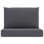 Cojines para palets 2 unidades tela gris antracita de , Cojines para sillas y sofás - Ref: Foro24-315052, Precio: 61,47 €, De...