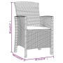 Sillones de jardín 2 uds con cojines ratán PP color grafito de , Sillas de jardín - Ref: Foro24-318229, Precio: 164,74 €, Des...
