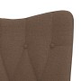 Silla mecedora de tela marrón by , Rocking chairs - Ref: Foro24-327614, Price: 111,53 €, Discount: %