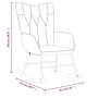 Silla mecedora de tela marrón by , Rocking chairs - Ref: Foro24-327614, Price: 111,53 €, Discount: %