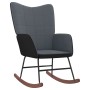 Silla mecedora de terciopelo y PVC gris oscuro von , Schaukelstühle - Ref: Foro24-327876, Preis: 102,33 €, Rabatt: %