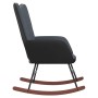 Silla mecedora de terciopelo y PVC gris oscuro von , Schaukelstühle - Ref: Foro24-327876, Preis: 102,33 €, Rabatt: %