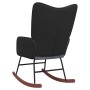 Silla mecedora de terciopelo y PVC gris oscuro von , Schaukelstühle - Ref: Foro24-327876, Preis: 102,33 €, Rabatt: %
