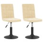 Sillas de comedor giratorias 2 uds terciopelo crema von , Essstühle - Ref: Foro24-335740, Preis: 114,42 €, Rabatt: %