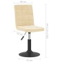 Sillas de comedor giratorias 2 uds terciopelo crema von , Essstühle - Ref: Foro24-335740, Preis: 114,42 €, Rabatt: %