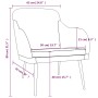 Sillón de terciopelo color crema 63x76x80 cm by , Armchairs - Ref: Foro24-351462, Price: 100,54 €, Discount: %