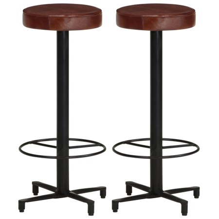 Taburetes de barra de cocina 2 unidades cuero auténtico 76 cm by , Kitchen stools - Ref: Foro24-321967, Price: 171,37 €, Disc...