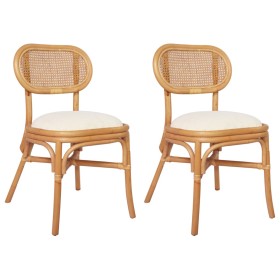 Sillas de comedor 2 unidades lino de , Sillas de comedor - Ref: Foro24-325478, Precio: 222,33 €, Descuento: %