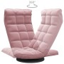 Silla de suelo giratoria de terciopelo rosa von , Bodenstühle - Ref: Foro24-336568, Preis: 121,94 €, Rabatt: %