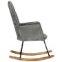 Silla mecedora de lona vintage gris de , Mecedoras - Ref: Foro24-339685, Precio: 117,02 €, Descuento: %