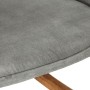 Silla mecedora de lona vintage gris de , Mecedoras - Ref: Foro24-339685, Precio: 117,02 €, Descuento: %