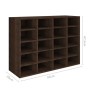 Zapatero madera de ingeniería roble ahumado 92x30x67,5 cm de , Zapateros y organizadores de calzado - Ref: Foro24-340219, Pre...
