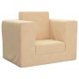 Sofá cama infantil felpa suave color crema by , Baby and Toddler Furniture - Ref: Foro24-341848, Price: 31,98 €, Discount: %