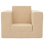 Sofá cama infantil felpa suave color crema by , Baby and Toddler Furniture - Ref: Foro24-341848, Price: 31,98 €, Discount: %