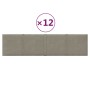 Paneles de pared 12 uds terciopelo gris claro 60x15 cm 1,08 m² von , Wandverkleidung - Ref: Foro24-344063, Preis: 39,46 €, Ra...