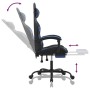 Silla gaming giratoria y reposapiés cuero sintético negro azul von , Gaming-Stühle - Ref: Foro24-349555, Preis: 118,83 €, Rab...