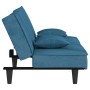 Sofá cama de terciopelo azul de , Sofás - Ref: Foro24-351906, Precio: 248,88 €, Descuento: %