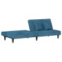 Sofá cama de terciopelo azul de , Sofás - Ref: Foro24-351906, Precio: 248,88 €, Descuento: %
