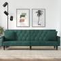 Sofá cama con reposabrazos terciopelo verde oscuro de , Sofás - Ref: Foro24-351946, Precio: 319,29 €, Descuento: %