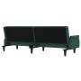 Sofá cama con reposabrazos terciopelo verde oscuro de , Sofás - Ref: Foro24-351946, Precio: 319,29 €, Descuento: %