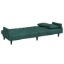 Sofá cama con reposabrazos terciopelo verde oscuro de , Sofás - Ref: Foro24-351946, Precio: 319,29 €, Descuento: %