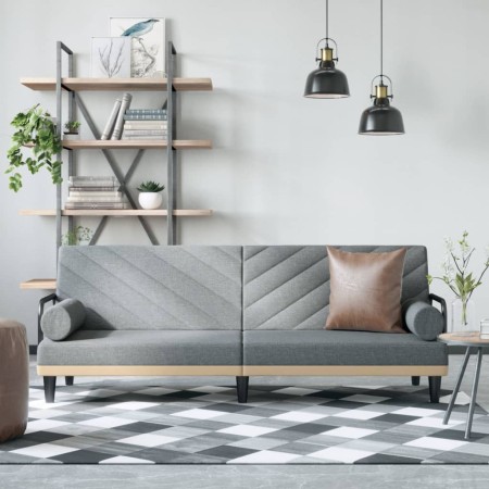 Sofá cama con reposabrazos tela gris claro von , Sofas - Ref: Foro24-351931, Preis: 265,95 €, Rabatt: %