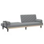 Sofá cama con reposabrazos tela gris claro von , Sofas - Ref: Foro24-351931, Preis: 265,95 €, Rabatt: %