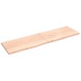 Estante de pared madera maciza roble sin tratar 220x60x(2-4) cm de , Estantes y estanterías - Ref: Foro24-363618, Precio: 146...