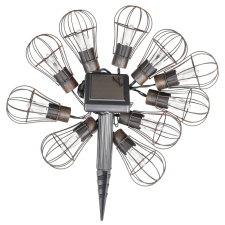 HI Cadena de bombillas LED solares de jardín 10 uds 5,5 cm by , Hoses and string lights - Ref: Foro24-435251, Price: 25,05 €,...
