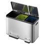 EKO Cubo de pedal EcoCasa 3x15 L plateado mate von , Abfallbehälter - Ref: Foro24-440011, Preis: 133,85 €, Rabatt: %