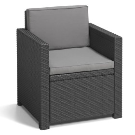 Keter Silla de jardín Monaco grafito de , Sillas de jardín - Ref: Foro24-441305, Precio: 140,90 €, Descuento: %