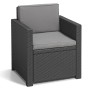 Keter Silla de jardín Monaco grafito de , Sillas de jardín - Ref: Foro24-441305, Precio: 140,90 €, Descuento: %